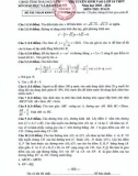 Đề thi thử vào lớp 10 THPT môn Toán năm 2020-2021 - Sở GD&ĐT Thái Nguyên