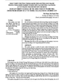 Phát triển trường thông minh theo hướng đẩy mạnh phong trào khởi nghiệp ở sinh viên tại trường cao đẳng Lý Tự Trọng thành phố Hồ Chí Minh