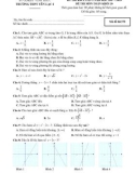 Đề thi KSCL lần 1 môn Toán lớp 10 năm 2017-2018 - THPTYênLạc2 - Mã đề 570