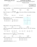 Đề thi KSCL lần 1 môn Toán lớp 10 năm 2017-2018 - THPTYênLạc2 - Mã đề 743