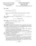 Đề thi tuyển sinh vào lớp 10 môn Toán (chuyên) năm 2024-2025 có đáp án - Trường THPT Năng Khiếu TP. Hồ Chí Minh