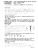 Đề thi vào lớp 10 chuyên Sinh học năm 2020-2021 có đáp án - Trường THPT chuyên Long An