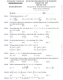 Đề thi học sinh giỏi môn Toán lớp 12 cấp thành phố năm 2019-2020 - Sở GD&ĐT Đà Nẵng