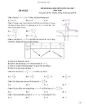 Đề thi minh họa kỳ thi THPT Quốc gia năm 2017 môn Toán - Đề số 025