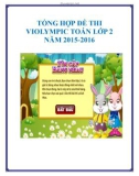 Tổng hợp đề thi Violympic Toán lớp 2 năm 2015-2016