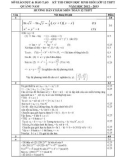 Hướng dẫn chấm thi chọn học sinh giỏi lớp 12: Môn Toán (Năm học 2012 - 2013)