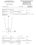 Đề kiểm tra bài số 1 Giải tích lớp 12 năm 2017-2018 - THPT Ngô Gia Tự - Mã đề 012