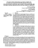 Ứng dụng thông minh nhân tạo trong nghiên cứu và giảng dạy ngoại ngữ ở trường đại học ứng dụng