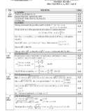 Đáp án Đề thi thử Đại học lần 1 môn Toán khối A, A1, B, D năm 2014 - THPT Quế Võ 1