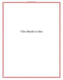 Câu chuyện ca dao.Nói về ca dao là nói về thơ lục bát