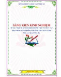 Sáng kiến kinh nghiệm THPT: Một số kinh nghiệm trong việc tổ chức các hoạt động ngoại khóa ở Trường THPT DTNT Tỉnh Nghệ An