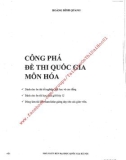 Bí quyết công phá đề thi Quốc gia môn Hóa học: Phần 1