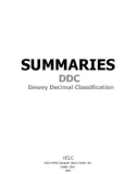 Ebook Summaries DDC Dewey decimal classification