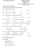 Đề kiểm tra môn Toán lớp 9 năm 2022-2023 - Trường THPT Trần Hồ