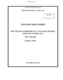 Sáng kiến kinh nghiệm THCS: Một số kinh nghiệm rèn kỹ năng nghe Tiếng Anh cho học sinh THCS một cách có hiệu quả