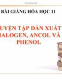 Bài giảng Hóa học 11 bài 42: Luyện tập dẫn xuất Halogen, Ancol và Phenol