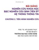 Bài giảng Phương pháp nghiên cứu khoa học (Bậc Tiến sỹ): Chương 2 - Hà Quang Thụy