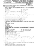 Đề khảo sát chất lượng trước kì thi THPT Quốc gia lần I môn Địa lý - Trường THPT Lê Quý Đôn