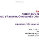 Bài giảng Phương pháp nghiên cứu khoa học (Bậc Thạc sỹ): Chương 3 - Hà Quang Thụy