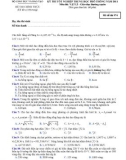 Đáp án và đề thi tốt nghiệp trung học phổ thông 2011 môn vật lý hệ giáo dục thường xuyên - Mã đề 974