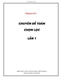 Chuyên đề Toán chọn lọc lần 1 năm 2013