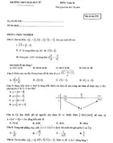 Đề thi KSCL môn Toán 10 năm 2019-2020 - Trường THPT Đào Duy Từ (Lần 1)