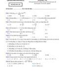 Đề thi KSCĐ môn Toán 12 năm 2019-2020 có đáp án - Trường THPT Ngô Gia Tự (Lần 2)
