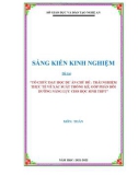 Sáng kiến kinh nghiệm THPT: Tổ chức dạy học dự án chủ đề: trải nghiệm thực tế về xác suất thống kê, góp phần bồi dưỡng năng lực cho học sinh THPT