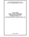 Giáo trình Nguyên lý thống kê (Nghề: Văn thư hành chính - Trình độ: Trung cấp) - Trường CĐ Kinh tế - Kỹ thuật Bạc Liêu