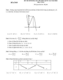 Đề thi minh họa THPT Quốc gia năm 2018 môn Toán - Mã đề 019