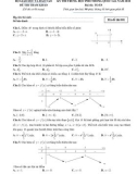 Đề thi tham khảo THPT Quốc gia năm 2018 môn Toán - Bộ GD&ĐT