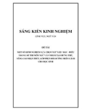 Sáng kiến kinh nghiệm THPT: Một số kinh nghiệm lựa chọn ngữ liệu đọc hiểu trong đề thi môn Ngữ văn nhằm tạo hứng thú, nâng cao nhận thức, góp phần bồi dưỡng nhân cách cho học sinh