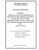 Sáng kiến kinh nghiệm THPT: Thiết kế và sử dụng hệ thống bài tập theo tiếp cận PISA trong dạy học phần Quang học Vật lí 11 THPT nhằm phát triển năng lực cho học sinh theo chương trình Giáo dục phổ thông 2018