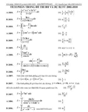 Tích phân trong đề thi Đại học và dự bị từ 2002 - 2010