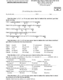 Đề kiểm tra chất lượng giữa HK 2 môn tiếng Anh lớp 10 - THPT Nguyễn Văn Cừ - Mã đề 008