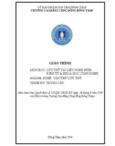 Giáo trình Lưu trữ tài liệu nghe nhìn, điện tử và khoa học công nghệ (Nghề: Văn thư lưu trữ - Trung cấp) - Trường Cao đẳng Cộng đồng Đồng Tháp