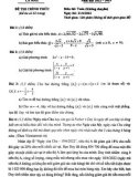 Đề thi tuyển sinh vào lớp 10 môn Toán năm 2022-2023 có đáp án - Sở GD&ĐT Cà Mau