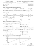 Đề thi Kỳ thi thử THPT Quốc gia lần 2 năm 2018 môn Toán - Sở GD&ĐT Nghệ An - Mã đề 209