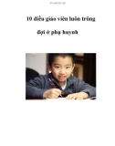 10 điều giáo viên luôn trông đợi ở phụ huynh