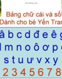 Bảng chữ cái và số cho bé