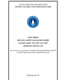 Giáo trình Khởi tạo doanh nghiệp (Nghề: Văn thư lưu trữ - Trung cấp) - Trường Cao đẳng Cộng đồng Đồng Tháp