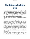 Ôn thi sao cho hiệu quả