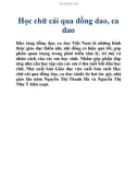 Học chữ cái qua đồng dao, ca dao