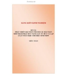 Sáng kiến kinh nghiệm THPT: Phát triển bài toán thành các bài toán mới nhằm phát huy năng lực tư duy và lập luận toán học cho học sinh THPT