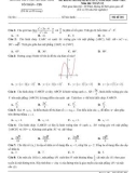 Đề KSCL ôn thi THPT môn Toán 12 năm 2020-2021 có đáp án - Trường THPT chuyên Bắc Ninh (Lần 2)