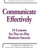 Communicate Effectively