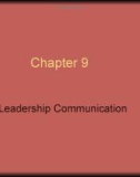 Lecture Leadership - Chapter 9: Leadership communication