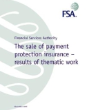 The sale of payment protection insurance – results of thematic work