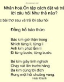 Giáo án điện tử môn Tiếng Việt lớp 3 - Tuần 23: Luyện từ và câu Nhân hóa. Ôn tập cách đặt và trả lời câu hỏi Như thế nào?