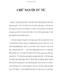 CHỮ NGƯỜI TỬ TÙ